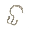 Zenith Products Zenith Products 96BN Shower Hooks with Double Roller Style in Brushed Nickel 96BN